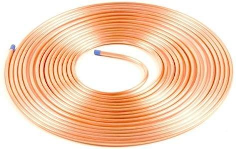 Rollo De 25 Metros De Tubo De Cobre Para Gas O Agua - Medida 15x1 Mm, Con Revestimiento DVGW (Alemania)