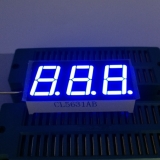 Display 7 segmentos; 3 Dígitos; 0,56 Polegadas; Azul: Catodo (CL5631AB)