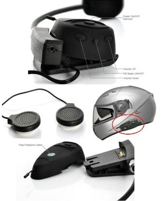 FONE DE OUVIDO BLUETOOTH PARA CAPACETE por R$357,00