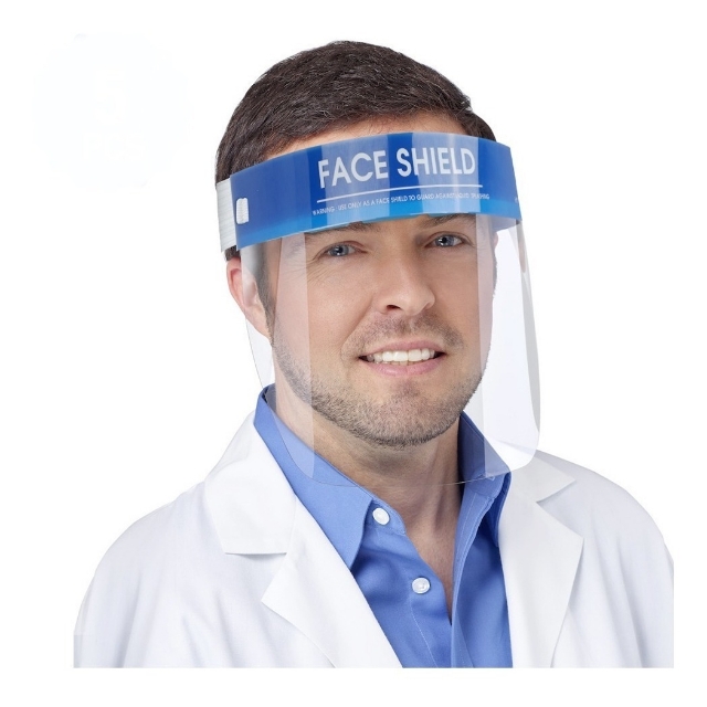 Face Shield ( Mascara Protetora) Nas Cores Azul, Amarelo e Branco