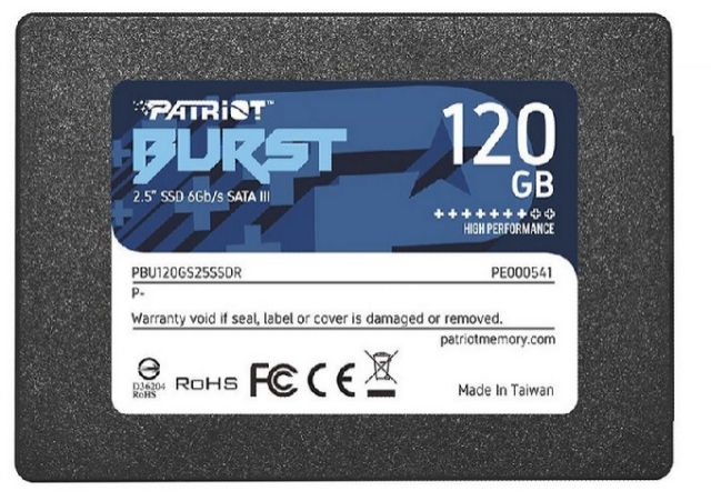 SSD 120gb Sata 3 Patriot Burst 2,5 (6GB/s) Pbe120gs25ssdr