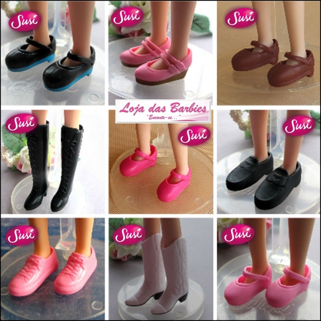 KIT PROMOCIONAL* 3 Pares De Sapatos Para Boneca Susi (Antiga) ! por R$49,90