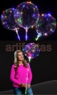 Balão Bubble e LEDs coloridos, kit Completo Já Montado, com Pilhas e Pronto para Uso
