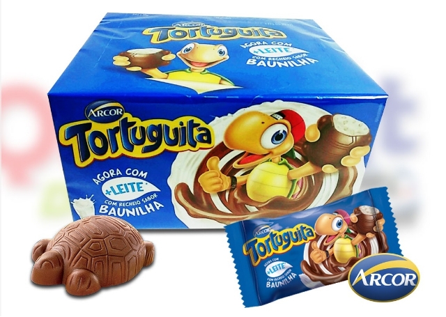 Chocolate TORTUGUITA Baunilha 24x18g por R$19,79