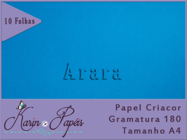 Color Plus Grecia (Azul Royal) 180g A4 - Pacote com 10 folhas