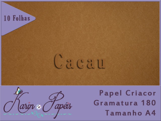 Color Plus Havana (Marrom Claro) 180g A4 - Pacote com 10 folhas