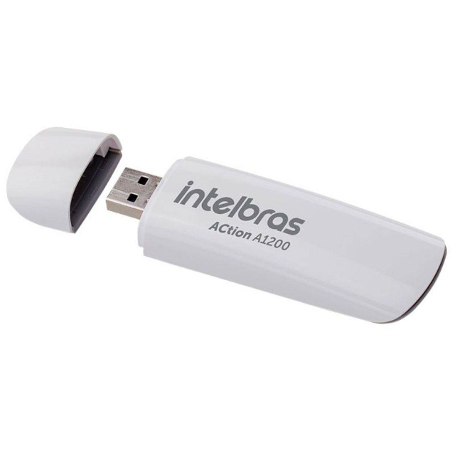 ADAPTADOR USB WIRELESS ACTION A1200 - INTELBRAS